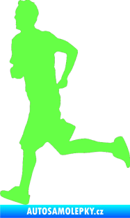 Samolepka Běžec 001 levá Fluorescentní zelená