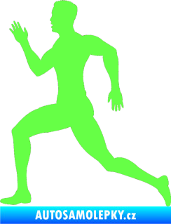 Samolepka Běžec 003 levá Fluorescentní zelená