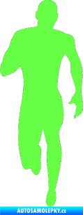 Samolepka Běžec 005 levá Fluorescentní zelená
