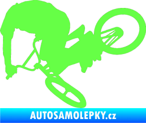 Samolepka Biker 001 levá Fluorescentní zelená