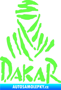 Samolepka Dakar 001 Fluorescentní zelená