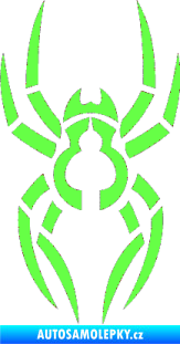 Samolepka Pavouk 006 Fluorescentní zelená
