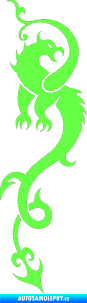 Samolepka Dragon 008 pravá Fluorescentní zelená