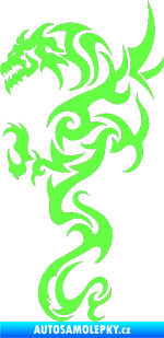 Samolepka Dragon 019 levá Fluorescentní zelená