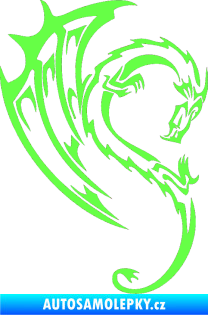 Samolepka Dragon 043 pravá Fluorescentní zelená