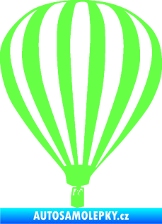 Samolepka Horkovzdušný balón 001  Fluorescentní zelená