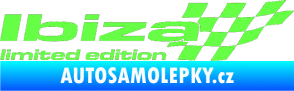 Samolepka Ibiza limited edition pravá Fluorescentní zelená