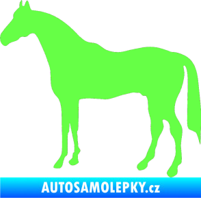 Samolepka Kůň 004 levá Fluorescentní zelená