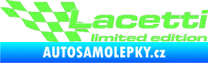 Samolepka Lacetti limited edition levá Fluorescentní zelená