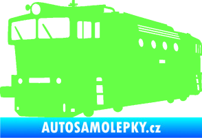 Samolepka Lokomotiva 001 levá Fluorescentní zelená