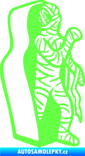 Samolepka Mumie 002 pravá Fluorescentní zelená