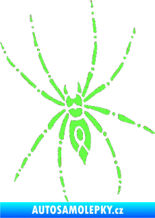 Samolepka Pavouk 011 levá Fluorescentní zelená
