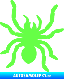 Samolepka Pavouk 014 pravá Fluorescentní zelená