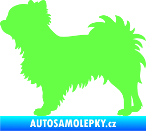 Samolepka Pes 156 levá čivava Fluorescentní zelená