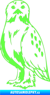Samolepka Predators 061 levá sova Fluorescentní zelená