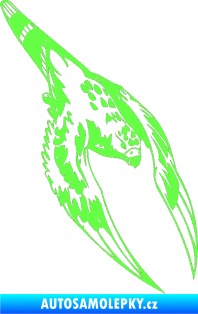 Samolepka Predators 063 pravá Fluorescentní zelená