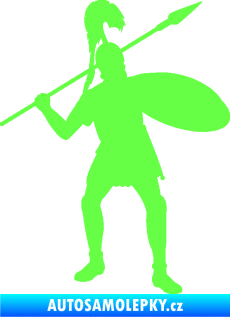 Samolepka Římský voják pravá Fluorescentní zelená
