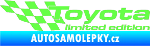 Samolepka Toyota limited edition levá Fluorescentní zelená