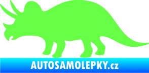 Samolepka Triceratops 001 levá Fluorescentní zelená