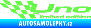 Samolepka Uno limited edition levá Fluorescentní zelená