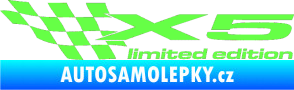 Samolepka X5 limited edition levá Fluorescentní zelená
