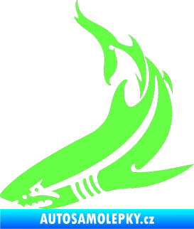 Samolepka Žralok 005 levá Fluorescentní zelená