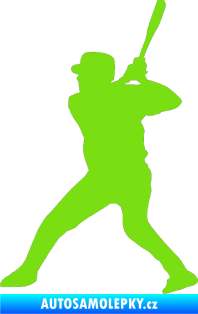 Samolepka Baseball 003 levá zelená kawasaki
