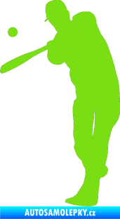 Samolepka Baseball 012 levá zelená kawasaki