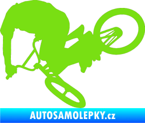 Samolepka Biker 001 levá zelená kawasaki