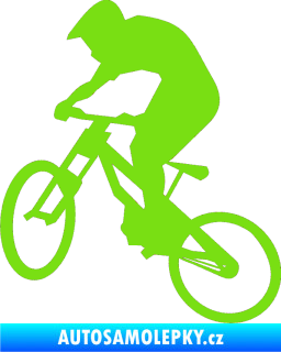 Samolepka Biker 002 levá zelená kawasaki