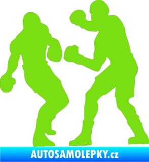 Samolepka Boxeři 001 levá zelená kawasaki