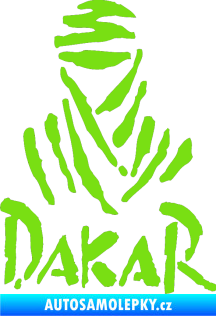 Samolepka Dakar 001 zelená kawasaki