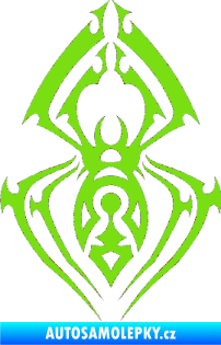 Samolepka Pavouk 009 zelená kawasaki