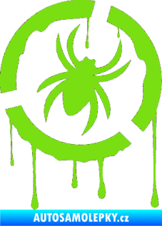Samolepka Pavouk 001 - pravá zelená kawasaki