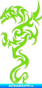 Samolepka Dragon 019 levá zelená kawasaki