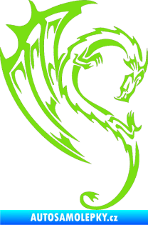Samolepka Dragon 043 pravá zelená kawasaki