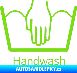 Samolepka Handwash ruční mytí zelená kawasaki