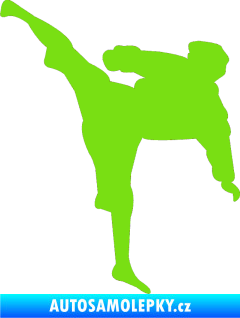 Samolepka Karate 009 levá zelená kawasaki