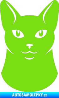 Samolepka Kočka 005 levá zelená kawasaki