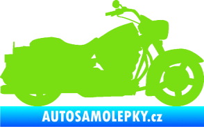 Samolepka Motorka 045 pravá Harley Davidson zelená kawasaki
