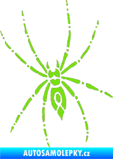 Samolepka Pavouk 011 levá zelená kawasaki
