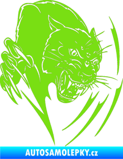 Samolepka Predators 111 pravá puma zelená kawasaki
