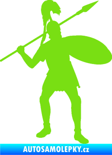 Samolepka Římský voják pravá zelená kawasaki