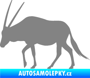 Samolepka Antilopa 001 levá šedá