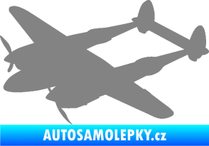 Samolepka Bombardovací letoun Lockheed  P38 lighting levá šedá