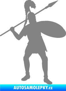 Samolepka Římský voják pravá šedá