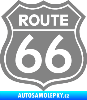 Samolepka Route 66 - jedna barva šedá