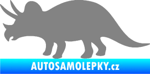 Samolepka Triceratops 001 levá šedá