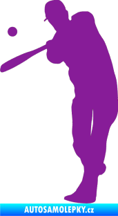 Samolepka Baseball 012 levá fialová