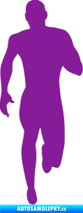 Samolepka Běžec 005 pravá fialová